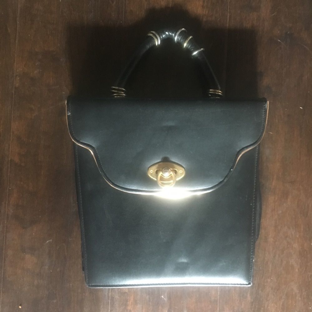 1960s Vintage vegan leather bag